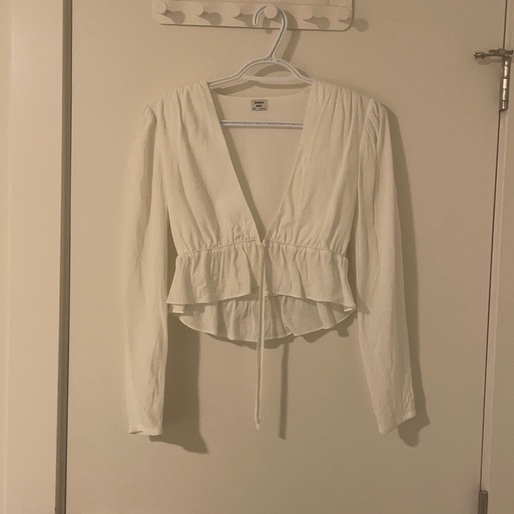 White blouse top